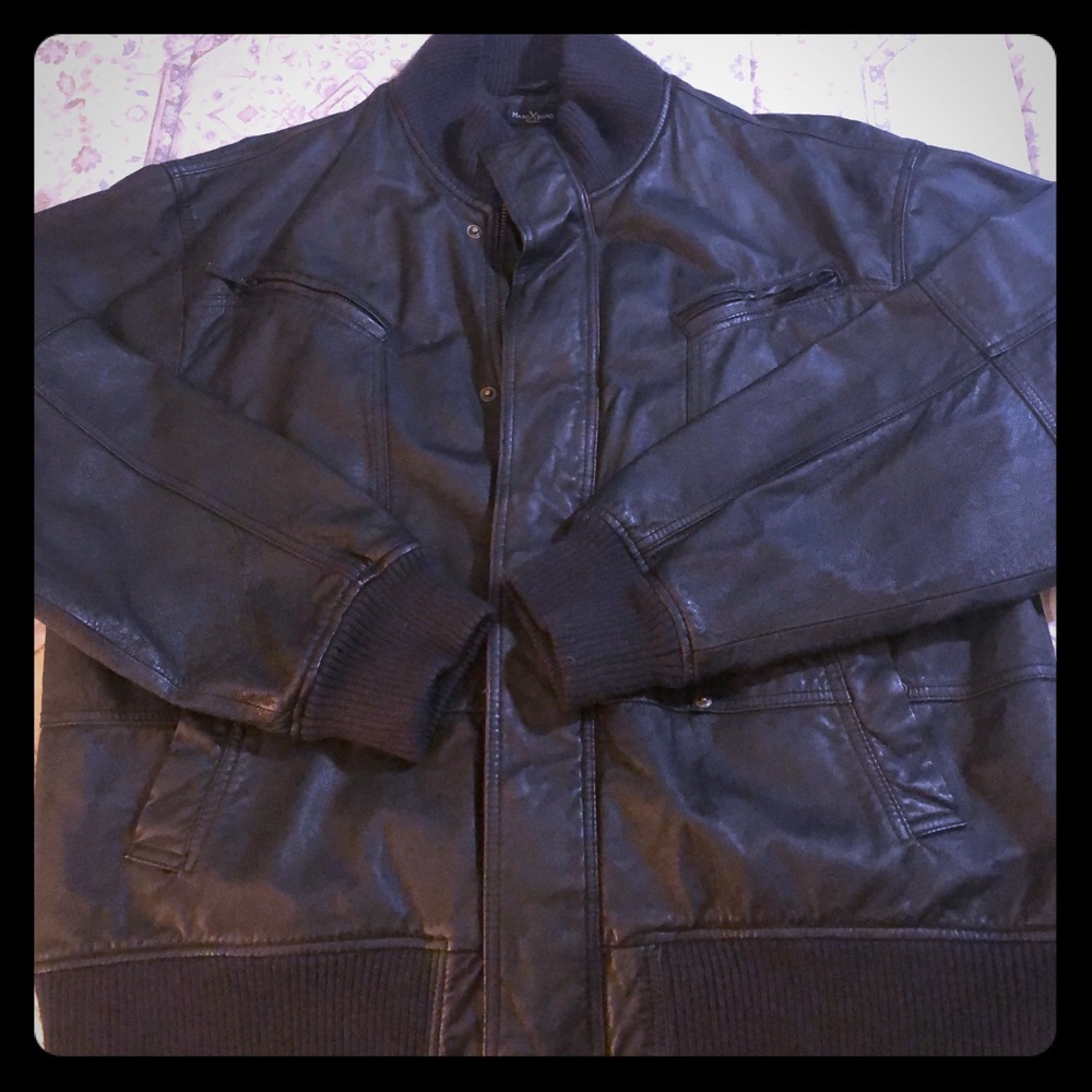 Marc Ecko Cut & Sew Classic Moto Leather Jacket